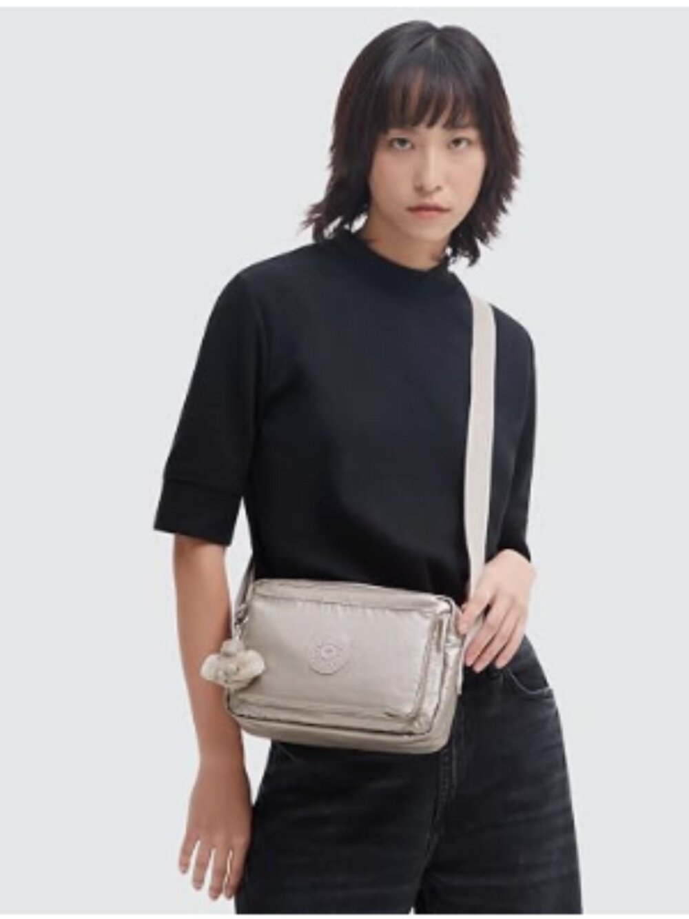 NWT  Kipling metallic  AbanU CONVERTIBLE WAISTPACK